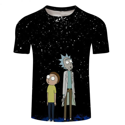 Rick and Morty Black T-Shirt